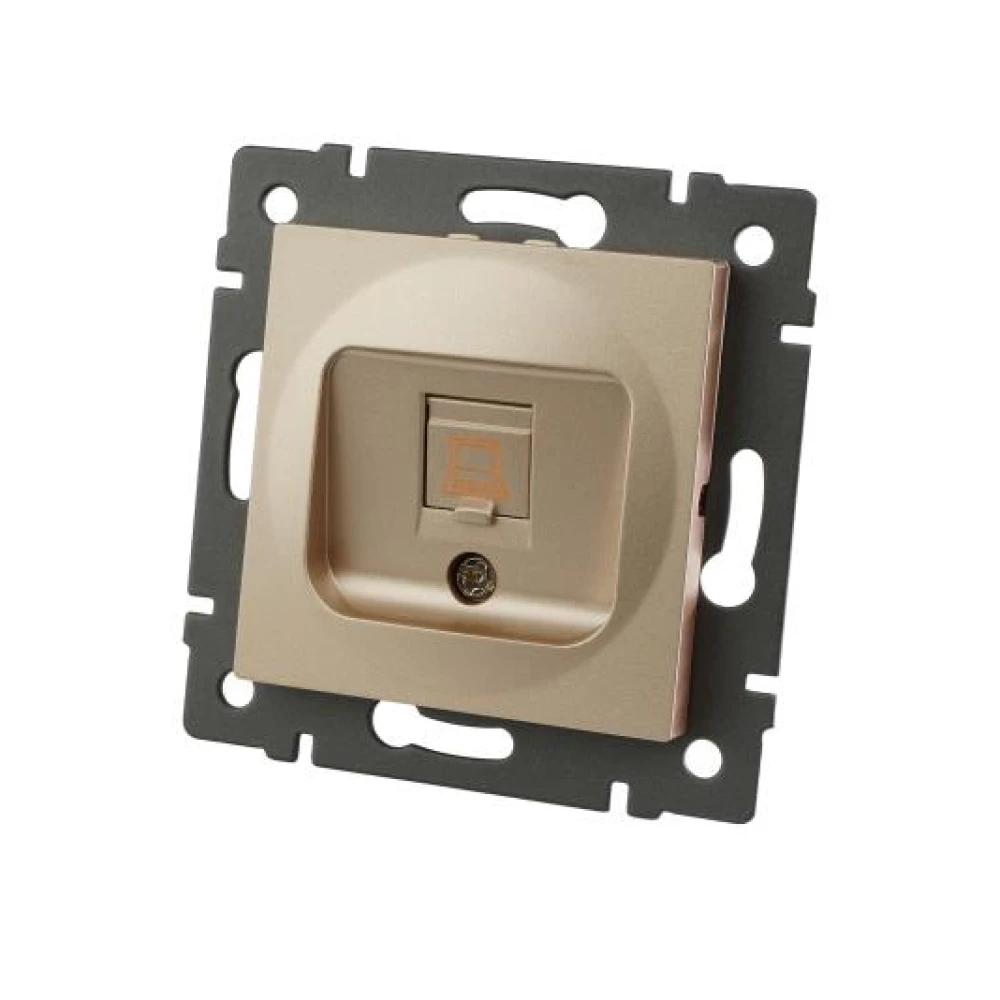 Механизм компьютерной розетки SCT-MPC1-PL-GD-V (RJ-45, CAT6) (Arlight, -) 049849 - Viokon.com