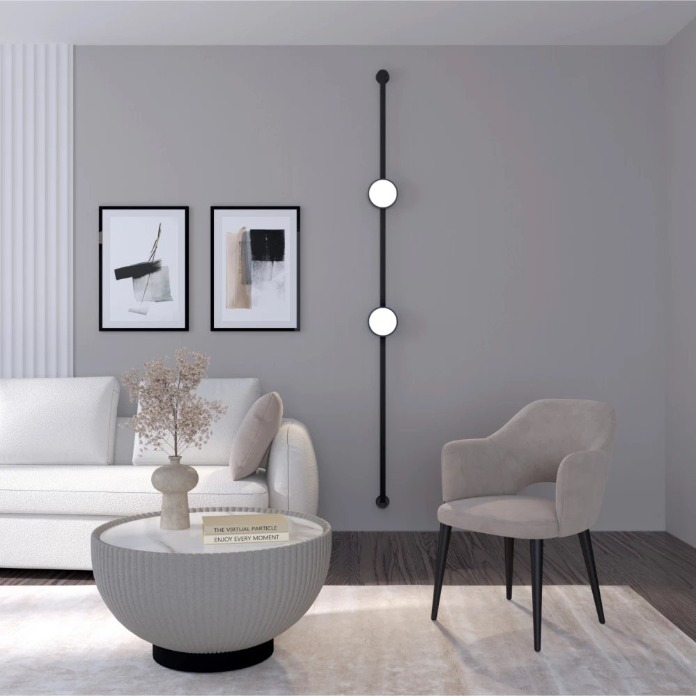 DK5566-BK Cветильник для трека-ремня Belty серия Flow со светодиодом D168H295мм 48V DC 10W RA90 120 4000K IP20 черный алюминий - Viokon.com