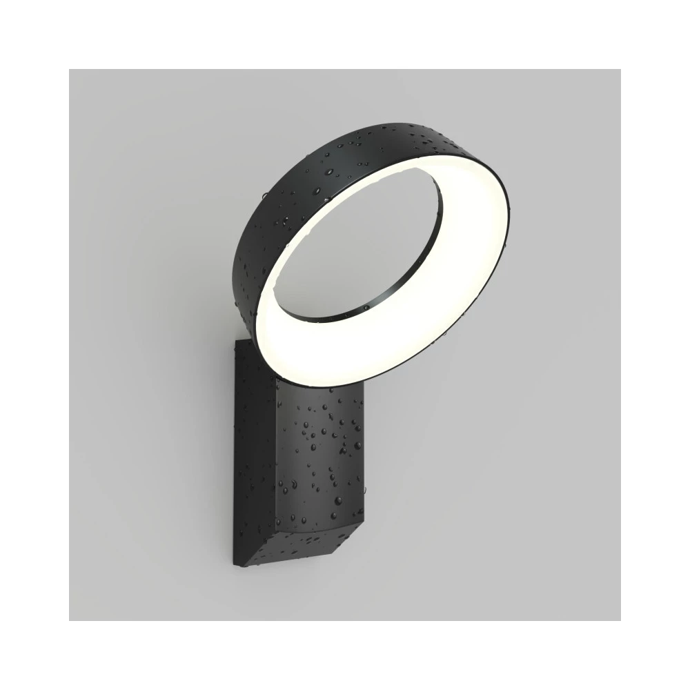 DK9712-BK Настенный светодиодный уличный светильник SANVIK IP65 12 Вт 3000К черный алюминий - Viokon.com