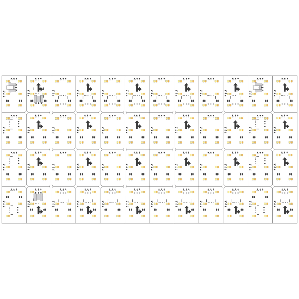 Лист LX-480-2835-576-24V White-MIX CRI90 (240mm, 15W, IP20) (Arlight, -) 028844 - Viokon.com