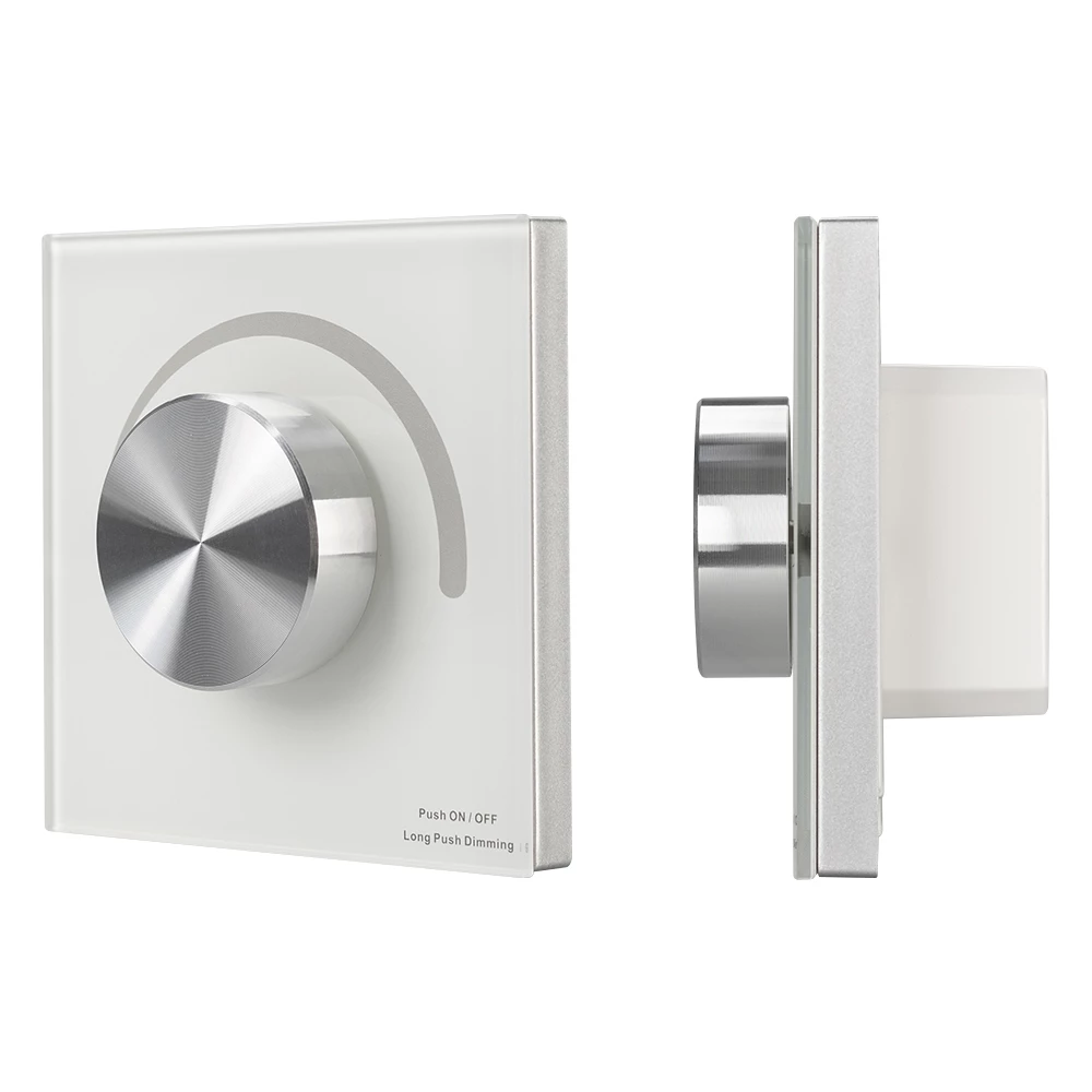 Панель SMART-P37-DIM-IN White (230V, 1.2A, TRIAC, Rotary, 2.4G) (Arlight, IP20 Пластик, 5 лет) 027115 - Viokon.com