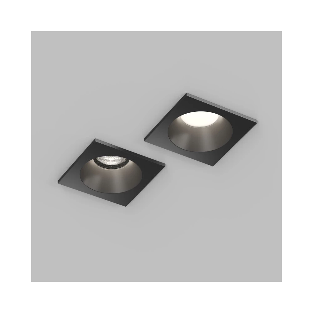 DK2131-BK Встраиваемый влагозащищнный светильник COVE IP44 до 15 Вт LED GU10 алюминий чрный - Viokon.com