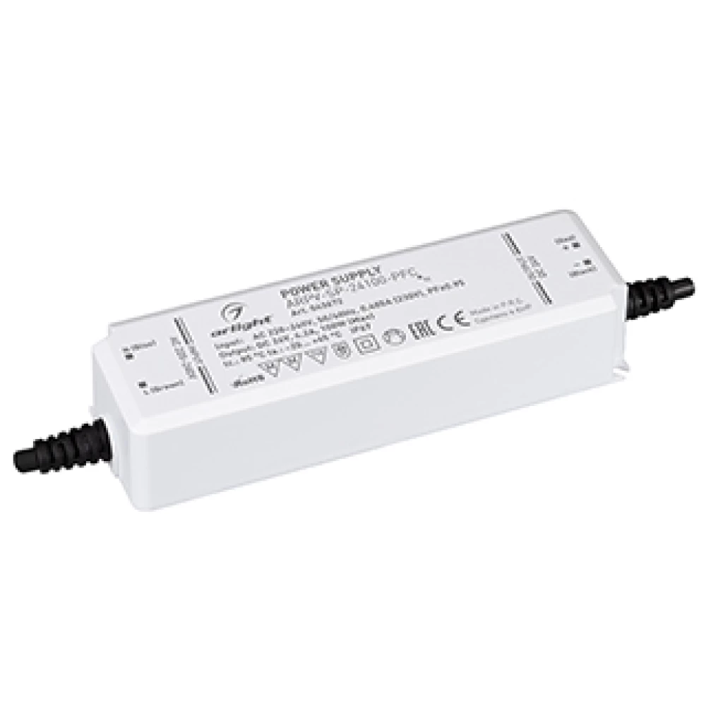 Блок питания ARPV-SP-24100-PFC (24V, 4.2A, 100W) (Arlight, IP67 Пластик, 5 лет) 043672 - Viokon.com