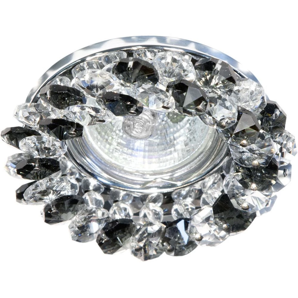 Светильник потолочный, JCDR G5.3 с серым стеклом, хром, с лампой, CD4141 (19294) - Viokon.com