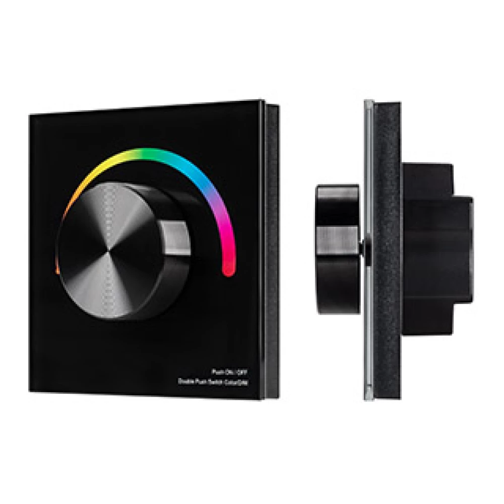 Панель SMART-P5-RGB-G-IN Black (3V, Rotary, 2.4G) (Arlight, IP20 Пластик, 5 лет) 033757 - Viokon.com