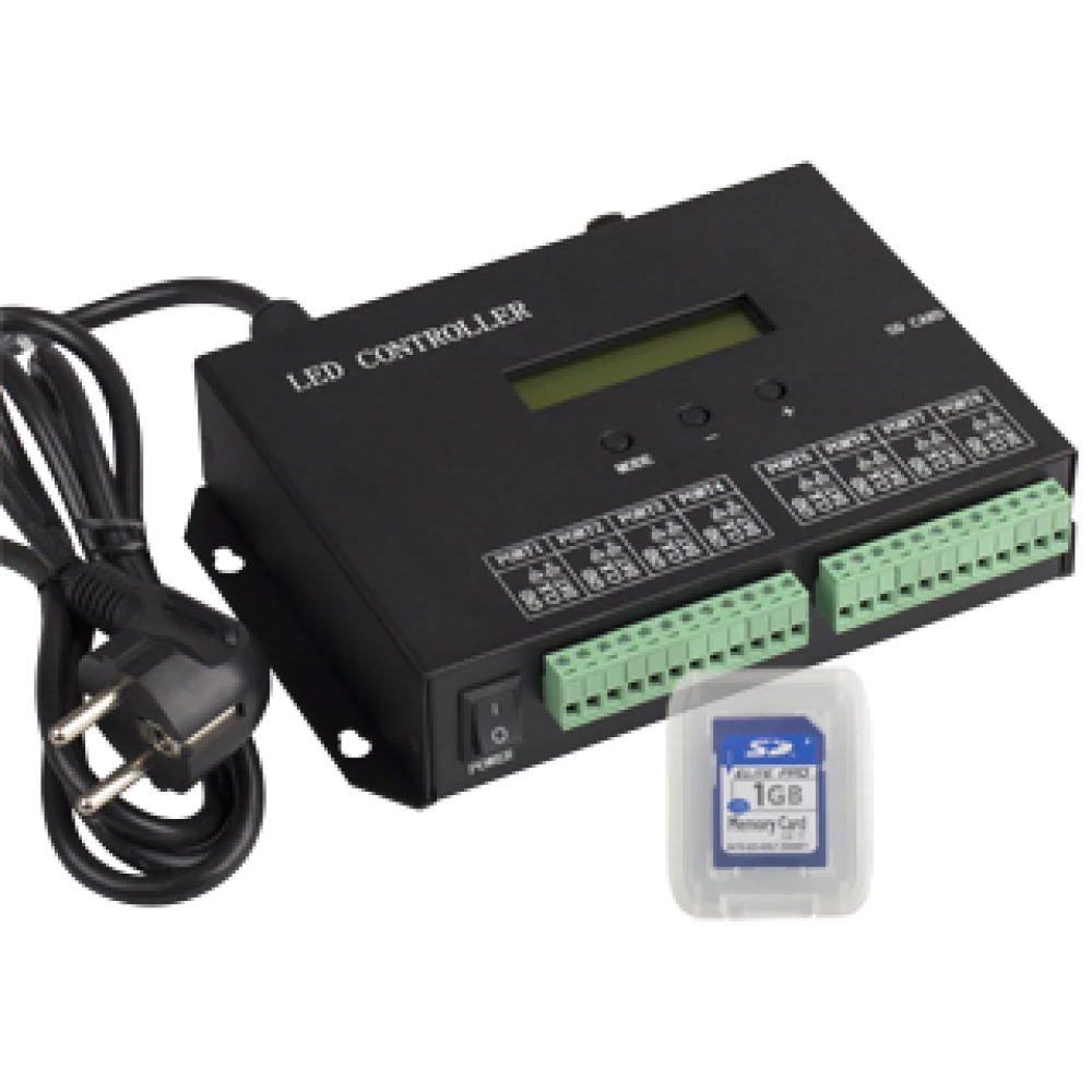 Контроллер HX-803SA DMX (8192 pix, 220V, SD-карта) (Arlight, -) 019859 - Viokon.com