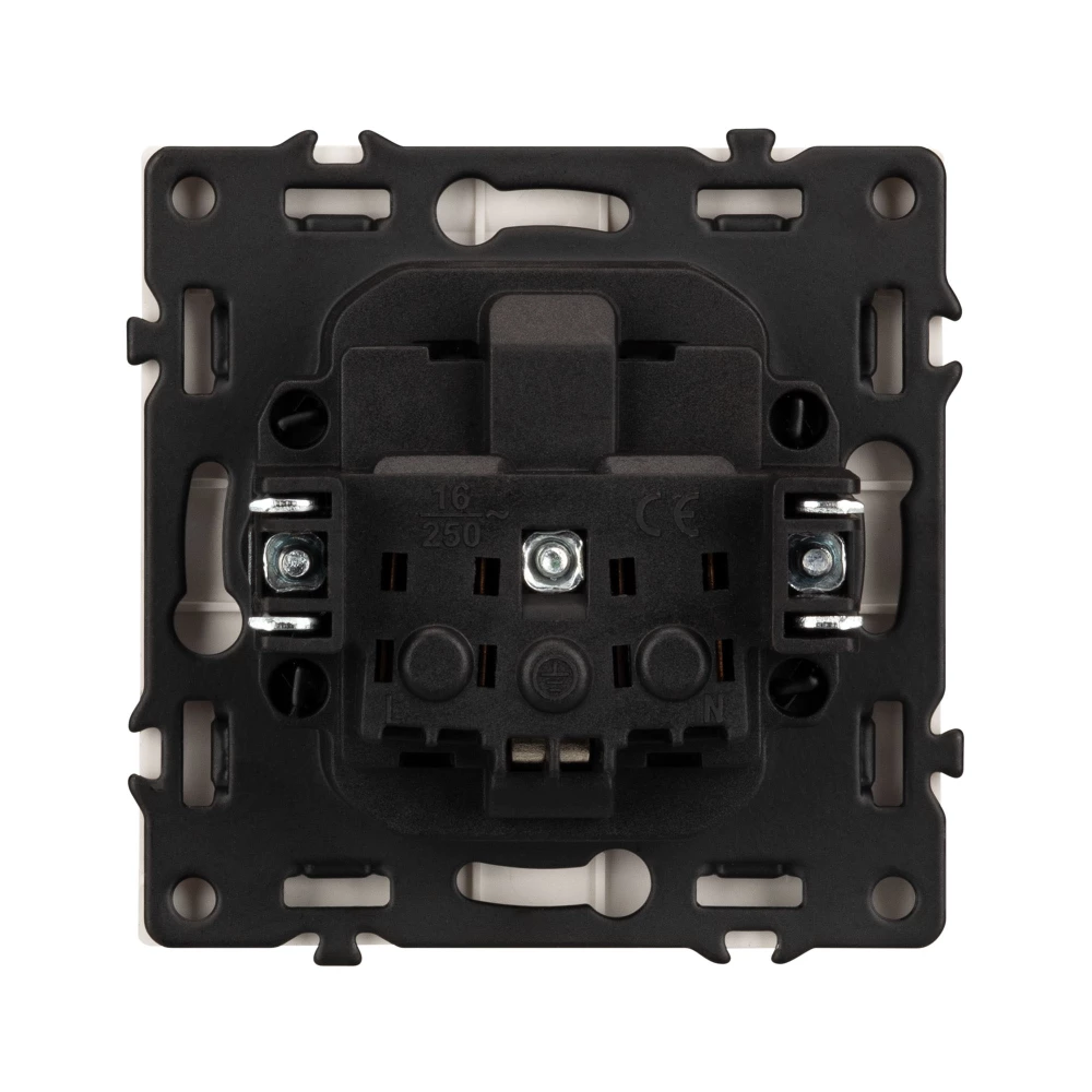 Механизм розетки влагозащищённый SCT-NOBE-MCP-SFPL-WH (230V, 16A) (Arlight, Белый кварц) 054280 - Viokon.com