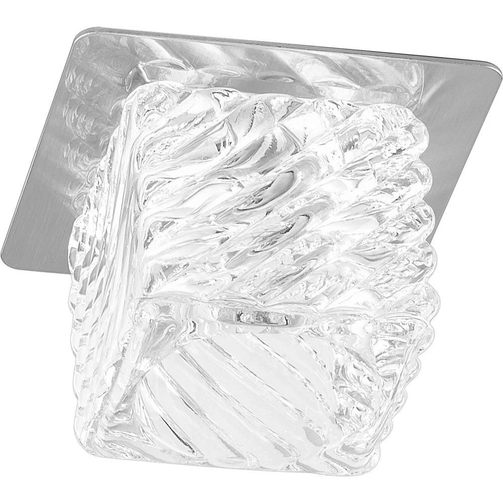 Светильник встраиваемый Feron BS 125-FA потолочный JC G4 прозрачный, титан (18747) - Viokon.com