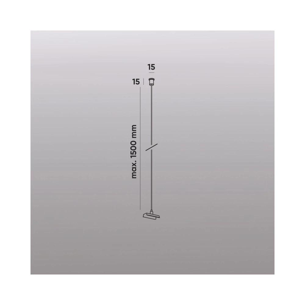 TR2126-BK Механический подвес для трека SMART BASE IP20 15м черный алюминий - Viokon.com