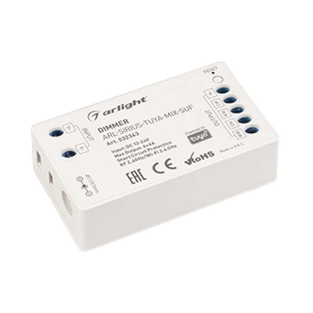Диммер ARL-SIRIUS-TUYA-MIX-SUF (12-24V, 4x4A, 2.4G) (Arlight, Контроллер) 032343 - Viokon.com