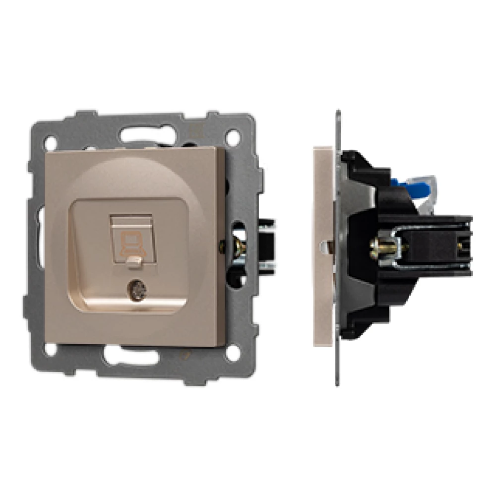 Механизм компьютерной розетки SCT-MPC1-PL-GD-V (RJ-45, CAT6) (Arlight, -) 049849 - Viokon.com
