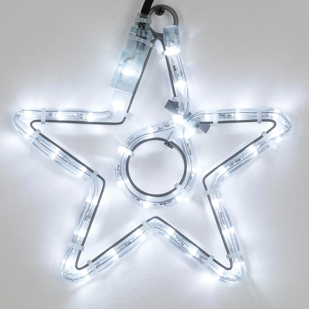 Фигура светодиодная ARD-STAR-M4-200x220-36LED White (230V, 2.5W) (Ardecoled, IP65) 034263 - Viokon.com