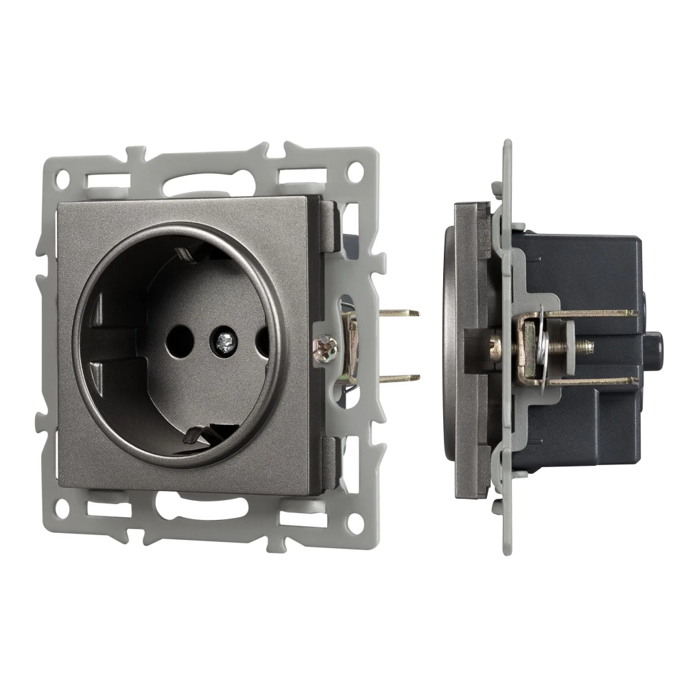 Механизм электрической розетки SCT-MEU1-PL-GR (250V, 16A) (Arlight, -) 043732 - Viokon.com