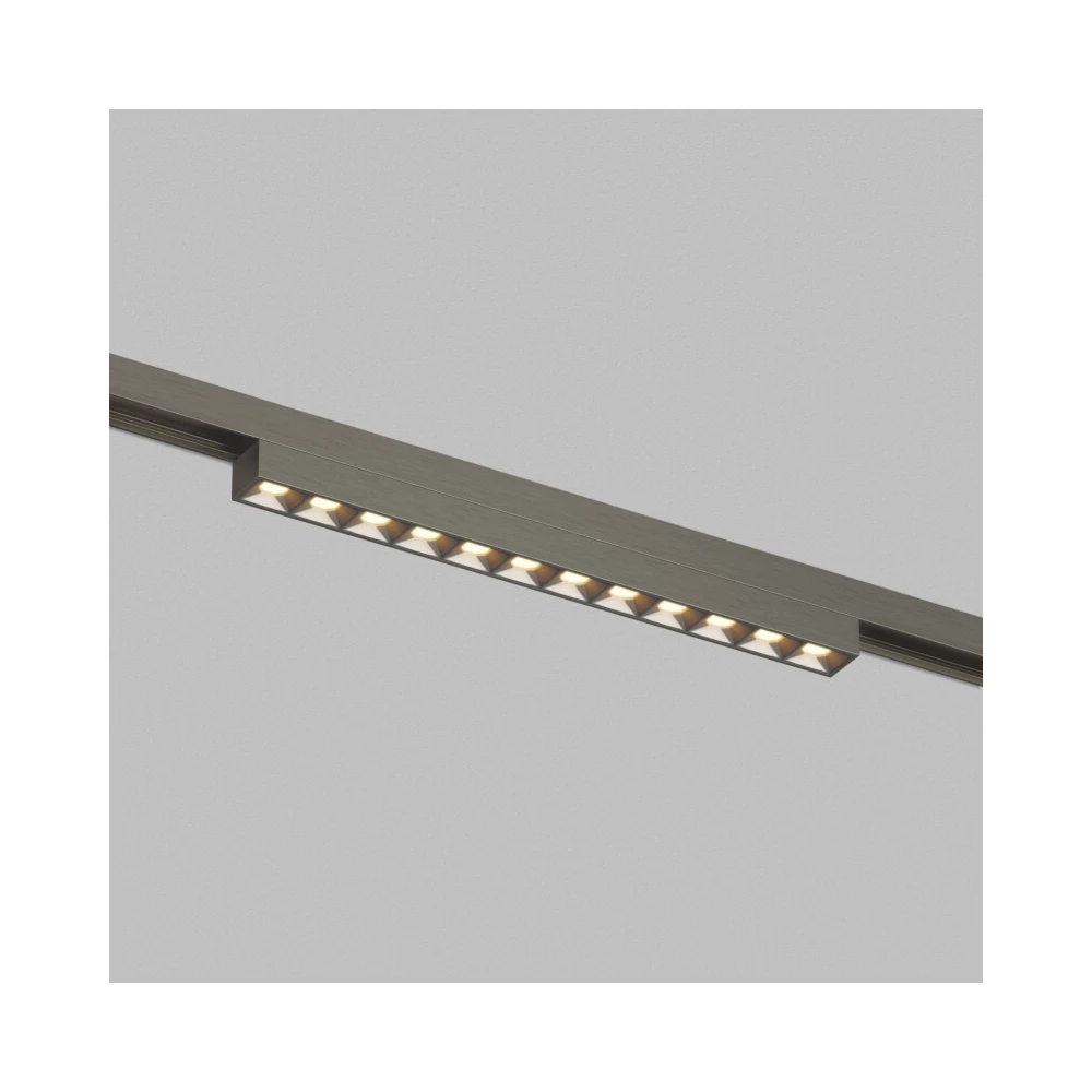 DK5971-DN Светильник трековый SHINE GRILL ZigBee 48В 10Вт 2700-6000K IP20 темный никель алюминий - Viokon.com