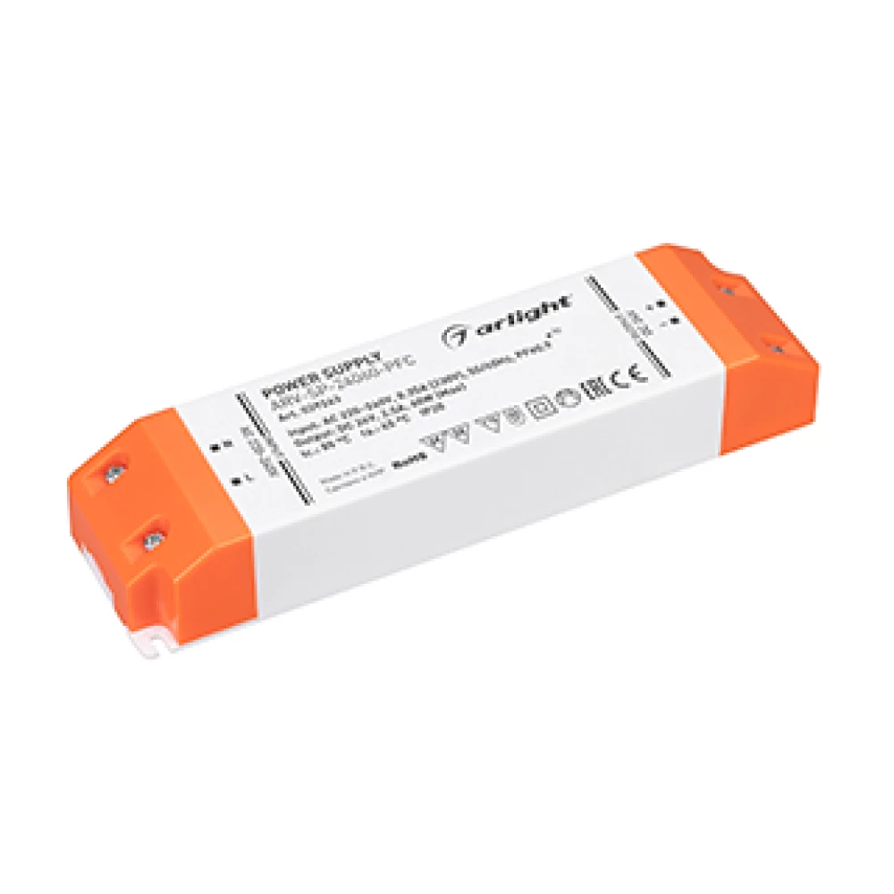 Блок питания ARV-SP-24060-PFC (24V, 2.5A, 60W) (Arlight, IP20 Пластик, 5 лет) 039243 - Viokon.com