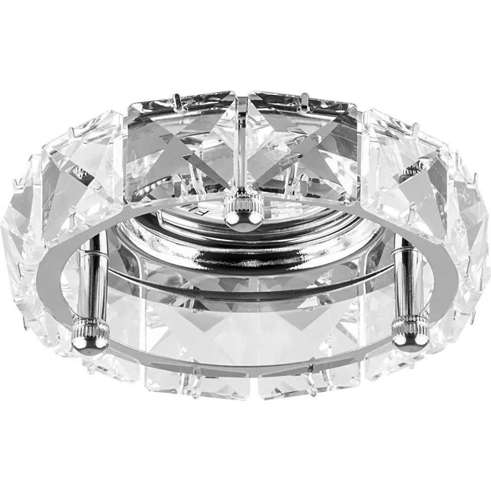 Светильник встраиваемый Feron CD4525 потолочный MR16 G5.3 прозрачный, хром (28193) - Viokon.com