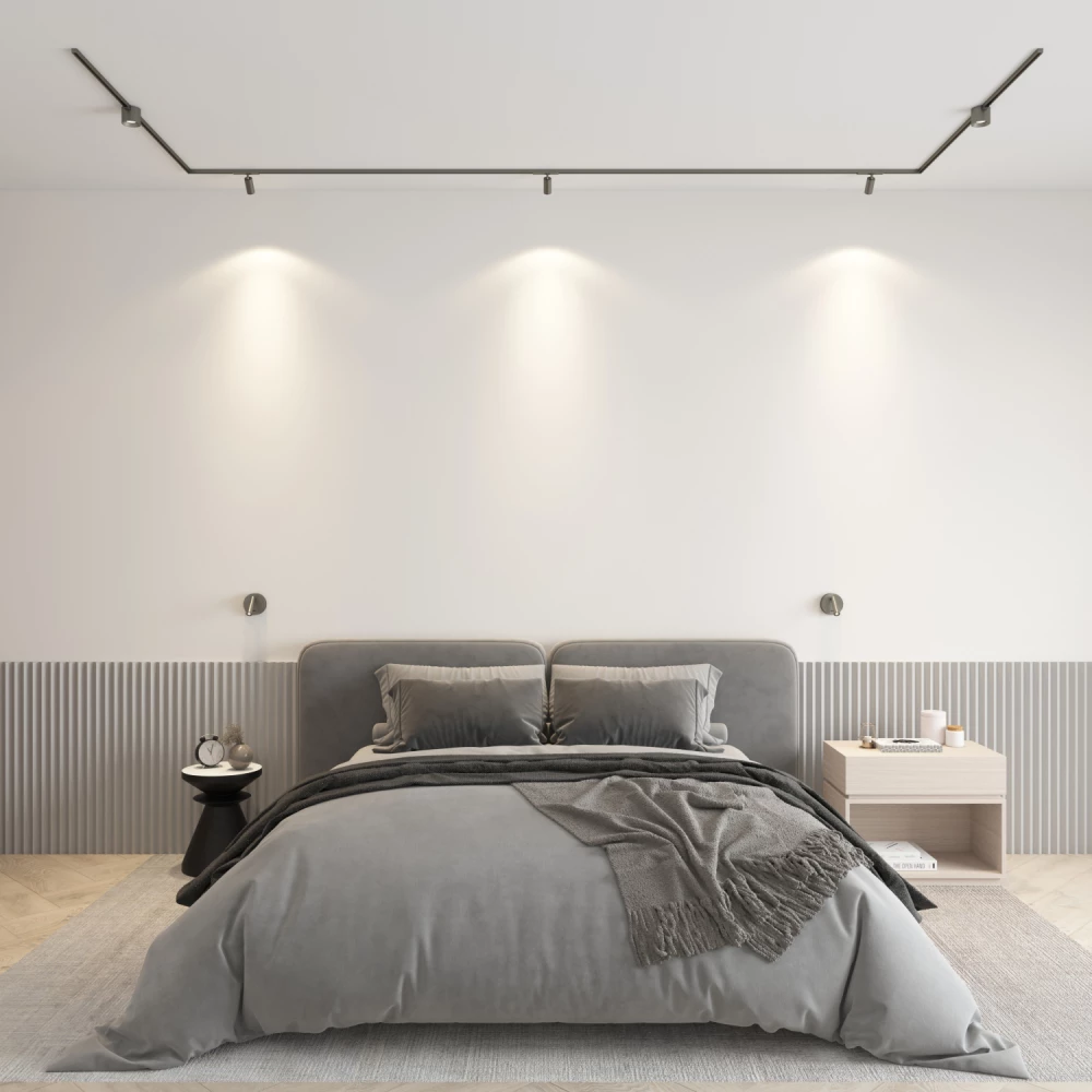 DK5072-DN Бра SHINE WALL со светодиодом D104H68 IP20 3000К 3W RA90 темный никель алюминий - Viokon.com