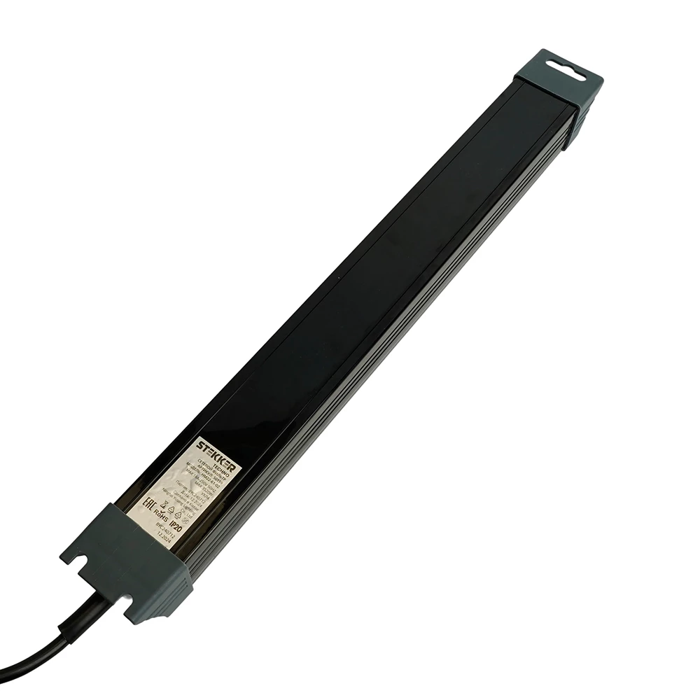 Сетевой фильтр 6-местный с/з STEKKER 3x1мм2, 5 м, 250В, 16А, серия Techno, HM22-61-05, черный (50161) - Viokon.com