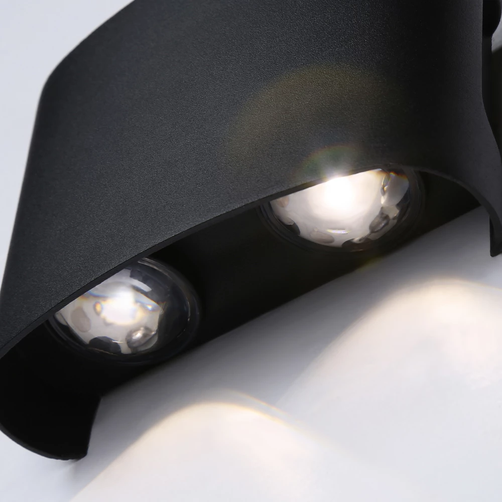 Уличный настенный архитектурный светодиодный светильник ST4452/4 BK черный IP65 LED 4200K 4W 106*80*37 - Viokon.com