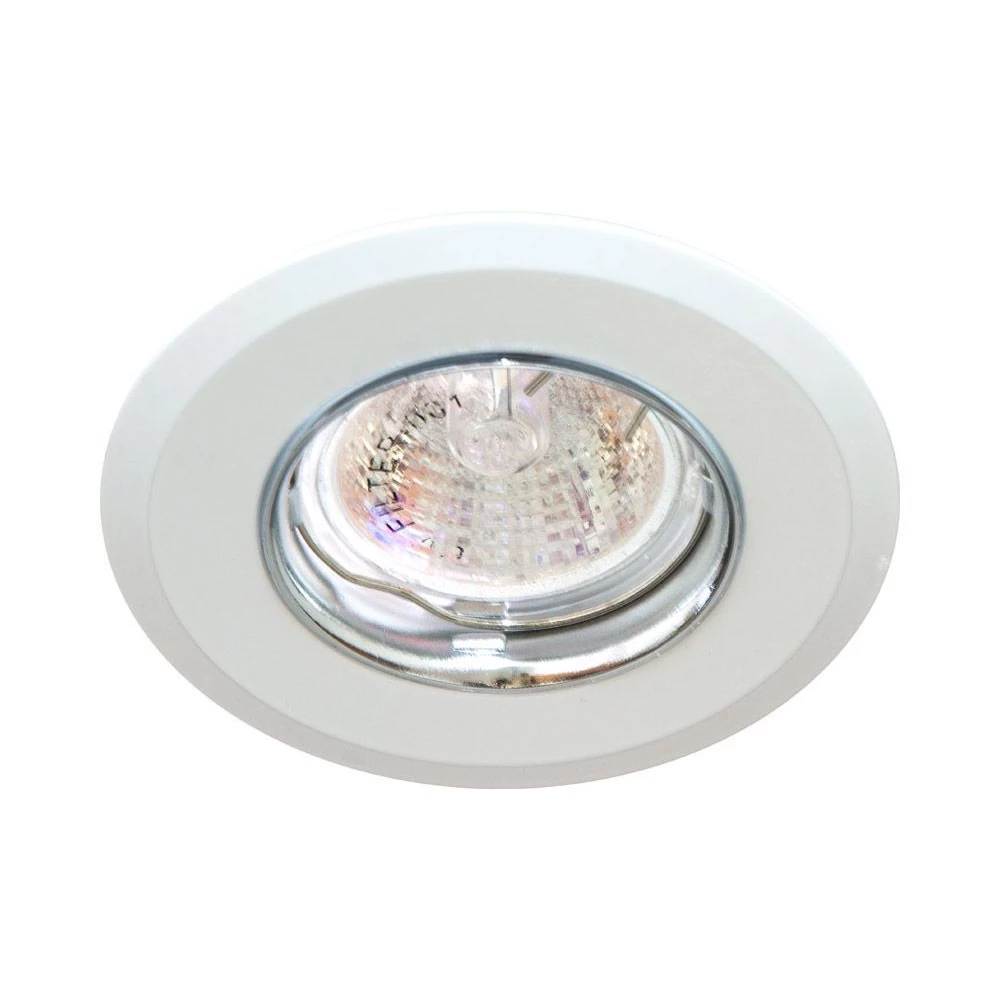 Светильник потолочный  MR16 MAX50W 12V G5.3, белый,хром,DL107-C (28384) - Viokon.com