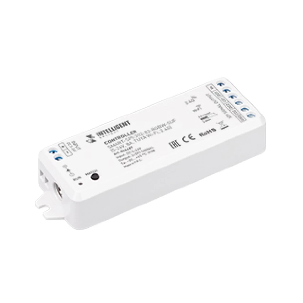 INTELLIGENT ARLIGHT Контроллер SMART-SPI-302-82-RGBW-SUF (5-24V, 8A, TUYA Wi-Fi, 2.4G) (IARL, IP20 Пластик, 5 лет) 046487 - Viokon.com