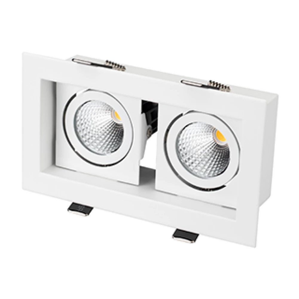 Светильник CL-KARDAN-S180x102-2x9W Warm (WH, 38 deg) (Arlight, IP20 Металл, 3 года) 024127 - Viokon.com