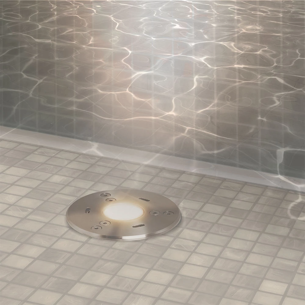 Светильник KT-AQUA-R85-7W Warm3000 (SL, 25 deg, 12V) (Arlight, IP68 Металл, 3 года) 024938 - Viokon.com