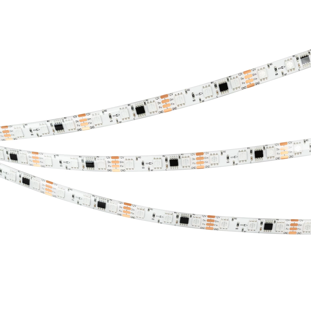 Лента герметичная SPI-SE-B60-10mm 12V RGB-PX3-BPT (12 W/m, IP65, 5060, 5m) (Arlight, бегущий огонь) 039597 - Viokon.com