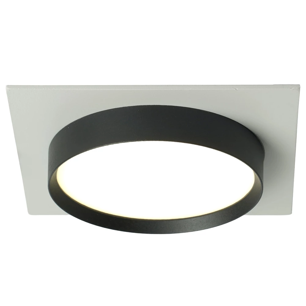 Светильник встраиваемый Feron DL506 потолочный GX53 белый + черный квадрат (51359) - Viokon.com