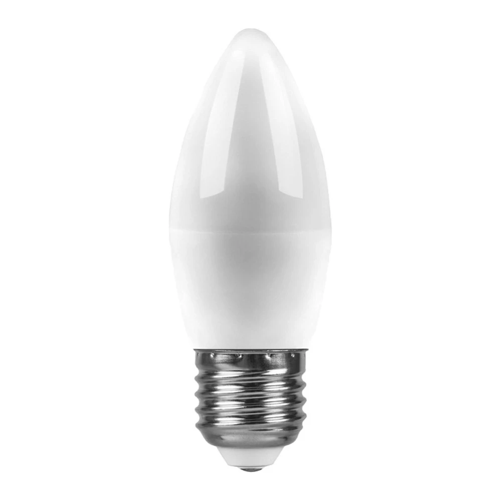 Лампа светодиодная Feron LB-72 Свеча E27 5W 4000K (25765) - Viokon.com
