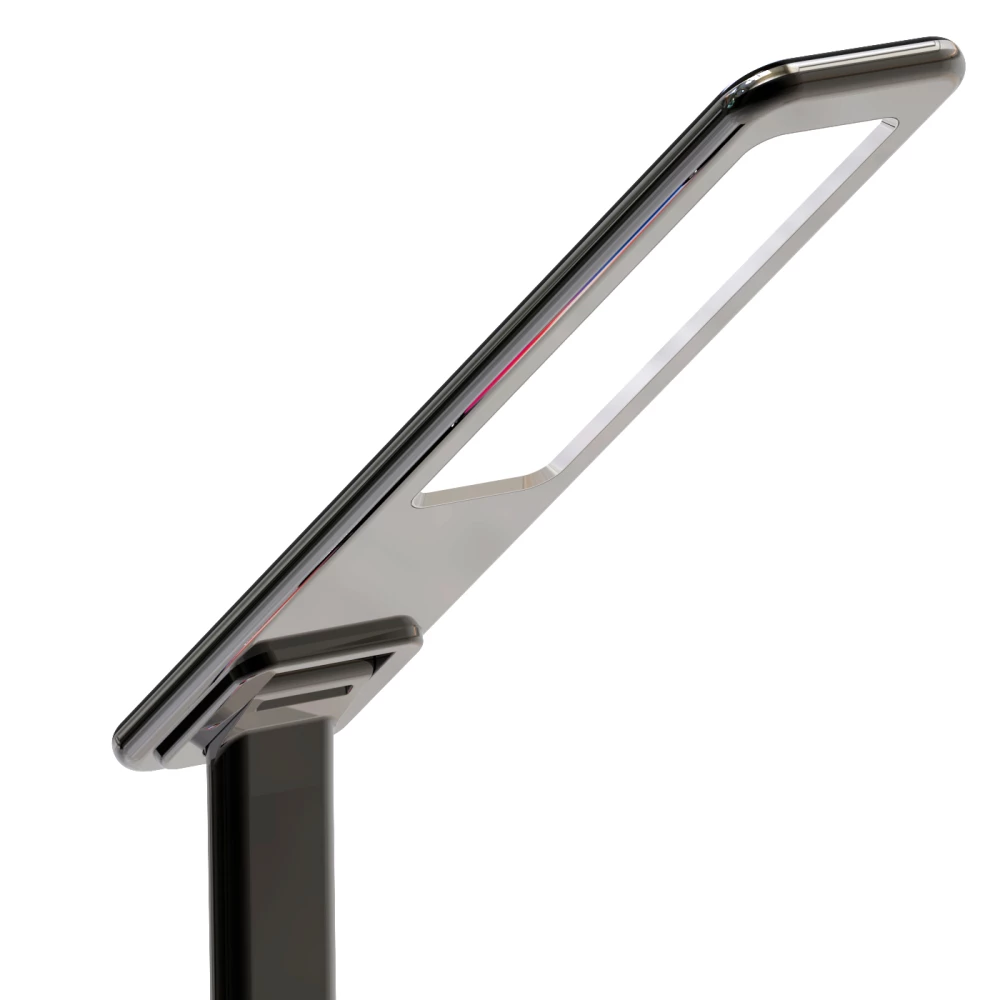 Светодиодная настольная лампа с беспроводной зарядкой и USB портом DE582 BK черный LED 2700-6400K 6W - Viokon.com