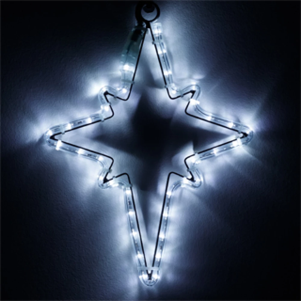 Фигура cветодиодная ARD-STAR-M3-380x250-36LED White (230V, 2.5W) (Ardecoled, IP65) 034246 - Viokon.com