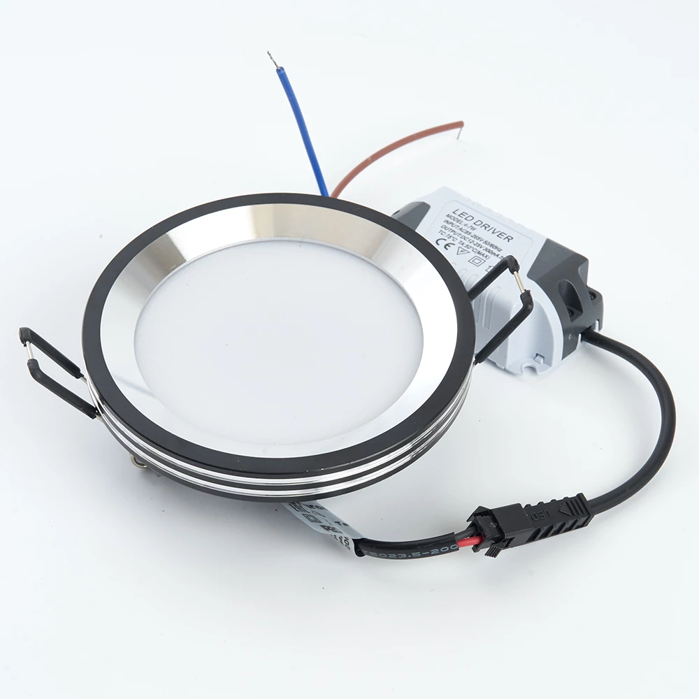 Светодиодный светильник Feron AL612 встраиваемый 7W 4000K черный (28912) - Viokon.com