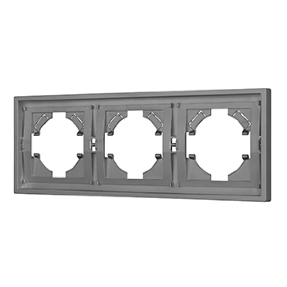 Рамка пластиковая FRM-TENDO-PL-3-GR (Arlight, Графитовый) 053845 - Viokon.com