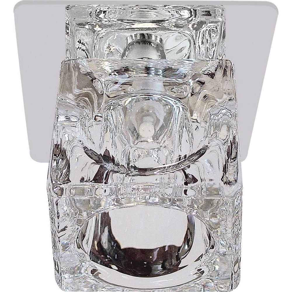 Светильник встраиваемый Feron BS 125-FB потолочный JCD G9 прозрачный, хром (18289) - Viokon.com