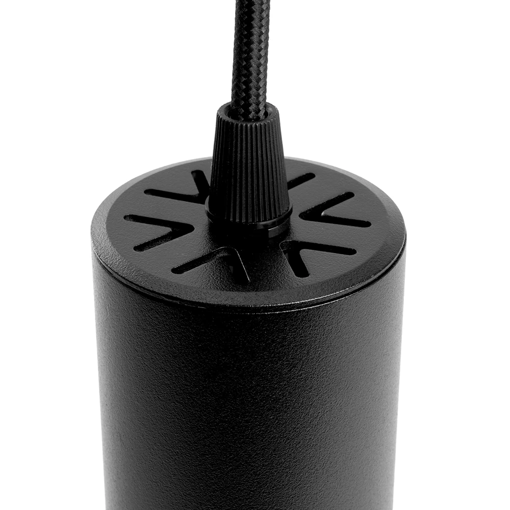 Светильник Feron AL196 трековый однофазный на шинопровод под лампу на подвесе GU10, черный (48557) - Viokon.com