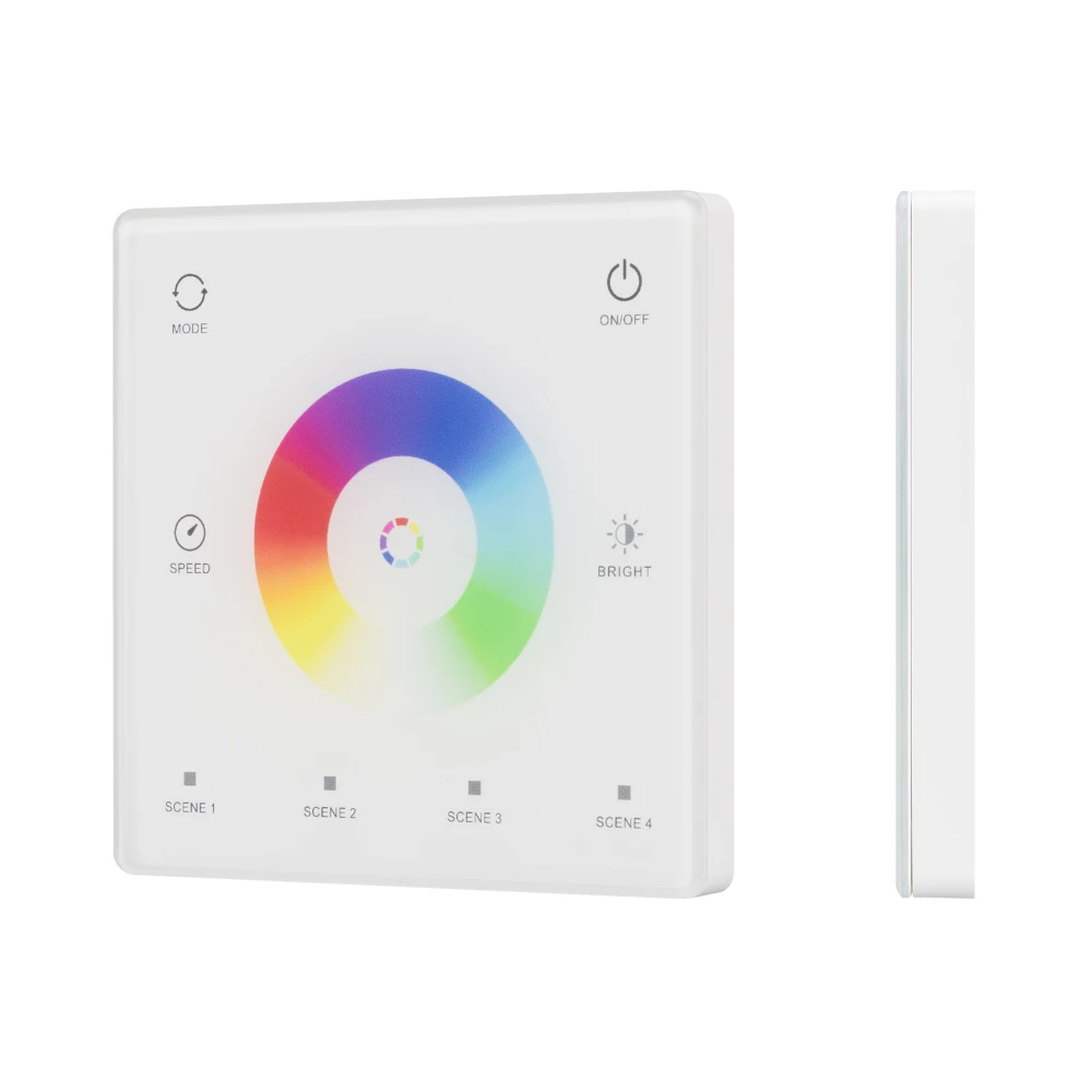 INTELLIGENT ARLIGHT Сенсорная панель SMART-SPI-801-11-4SC-RGBW-SUF White (3V, 2.4G) (IARL, IP20 Пластик, 5 лет) 059244 - Viokon.com