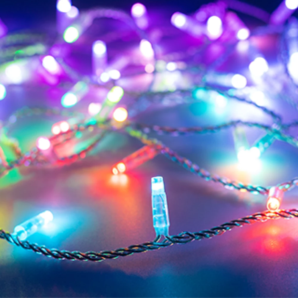 Светодиодная гирлянда ARD-STRING-CLASSIC-10000-CLEAR-100LED-LIVE RGB-DMX (24V, 10W) (Ardecoled, IP65) 031740 - Viokon.com