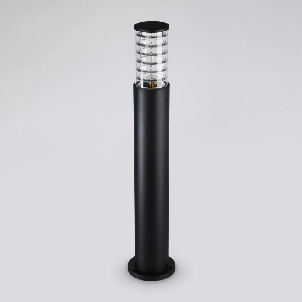 Уличный ландшафтный светильник ST2536 BK/CL черный/прозрачный IP54 E27 max 11W D108*800 - Viokon.com