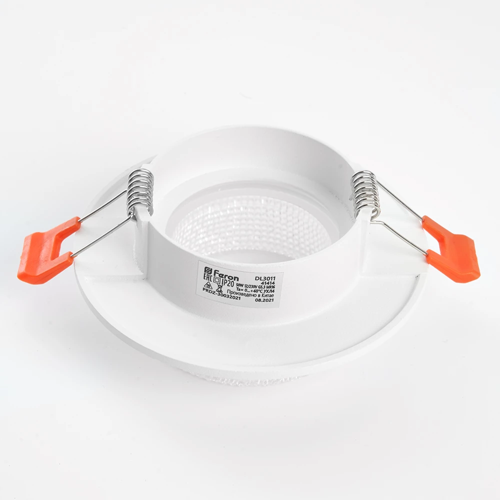 Светильник встраиваемый Feron DL3011 потолочный MR16 G5.3 белый (41414) - Viokon.com