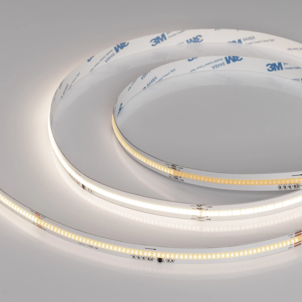 Лента SPI-COB-X378-12mm 24V Day4000-PX63-BPT (7 W/m, IP20, 5m) (Arlight, бегущий огонь) 039738 - Viokon.com