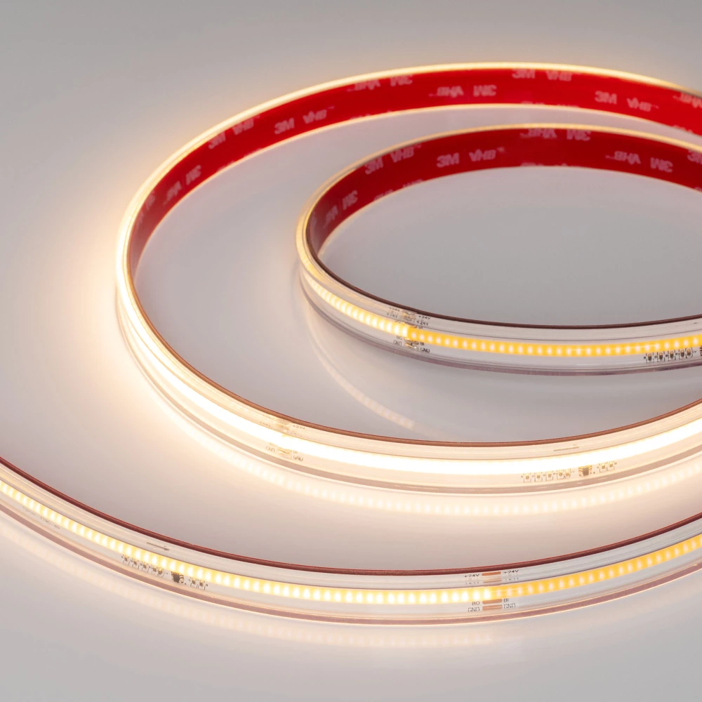 Лента герметичная SPI-COB-PS-X378-14mm 24V Warm2700-PX63-BPT (7 W/m, IP67, 5m) (Arlight, бегущий огонь) 041743 - Viokon.com