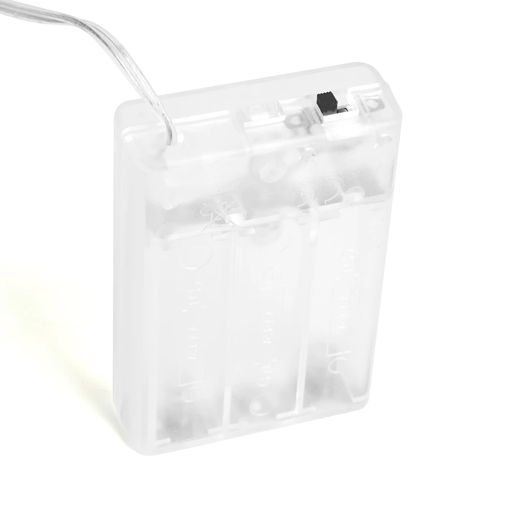 Светодиодная гирлянда Feron CL565 линейная Лед шарики, статичная 3м + 0.3м 2700K с питанием от батареек, прозрачный шнур (48611) - Viokon.com