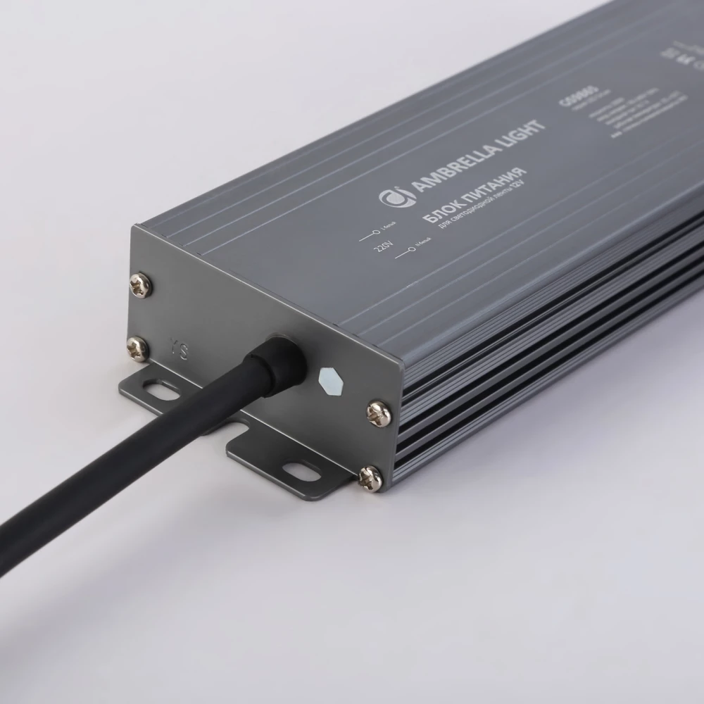 Блок питания для светодиодной ленты 12V 200W 16,7A IP67 185-260V 220*65*28 GS9865 GS9865 блок питания 12V 200W 16.7A IP67 185-260V 220*65*28 - Viokon.com