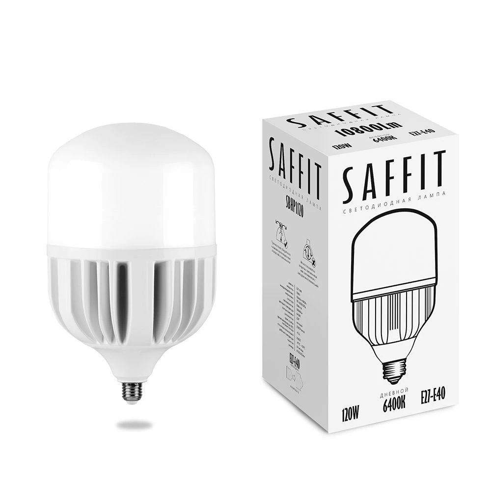 Лампа светодиодная SAFFIT SBHP1120 E27-E40 120W 230V 6400K (55143) - Viokon.com