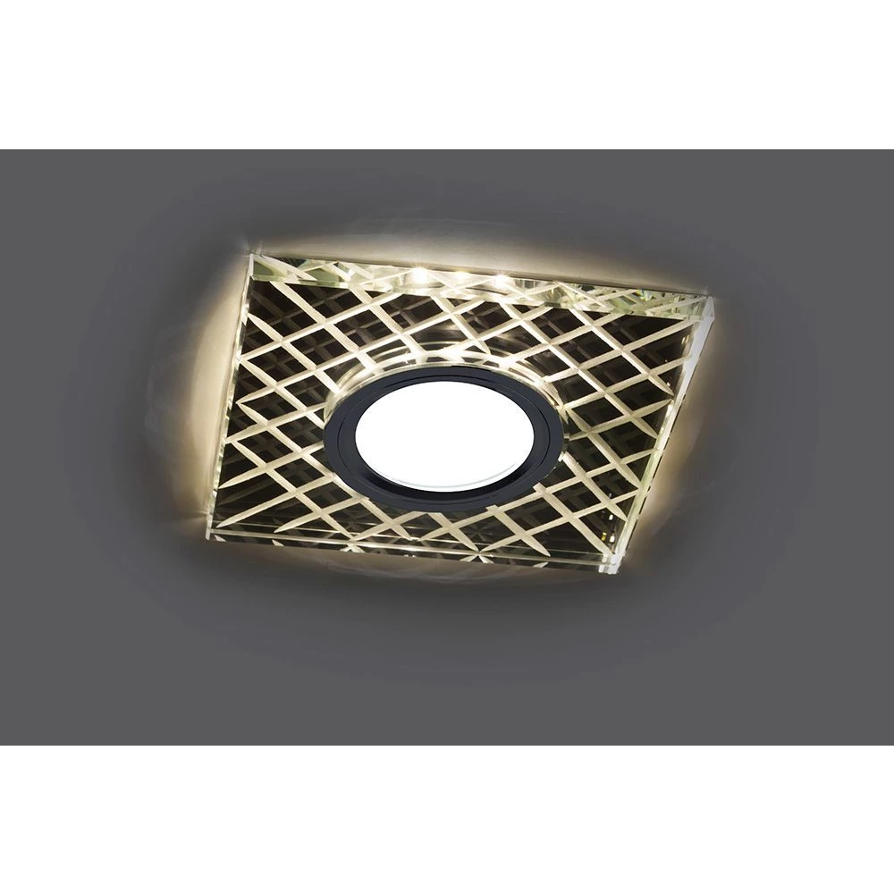 Светильник встраиваемый с LED подсветкой Feron CD984 потолочный MR16 G5.3 прозрачный, хром (32572) - Viokon.com