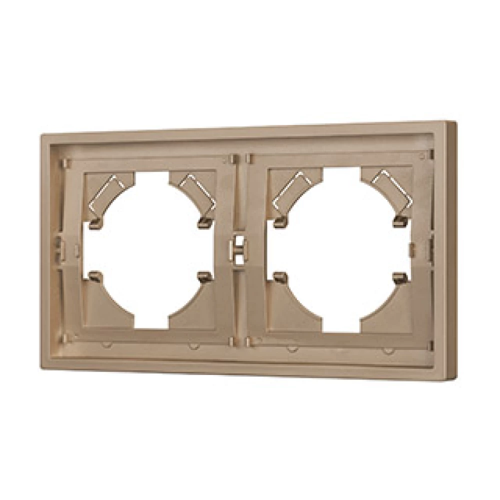 Рамка пластиковая FRM-TENDO-PL-2-GD (Arlight, Песочный) 053842 - Viokon.com