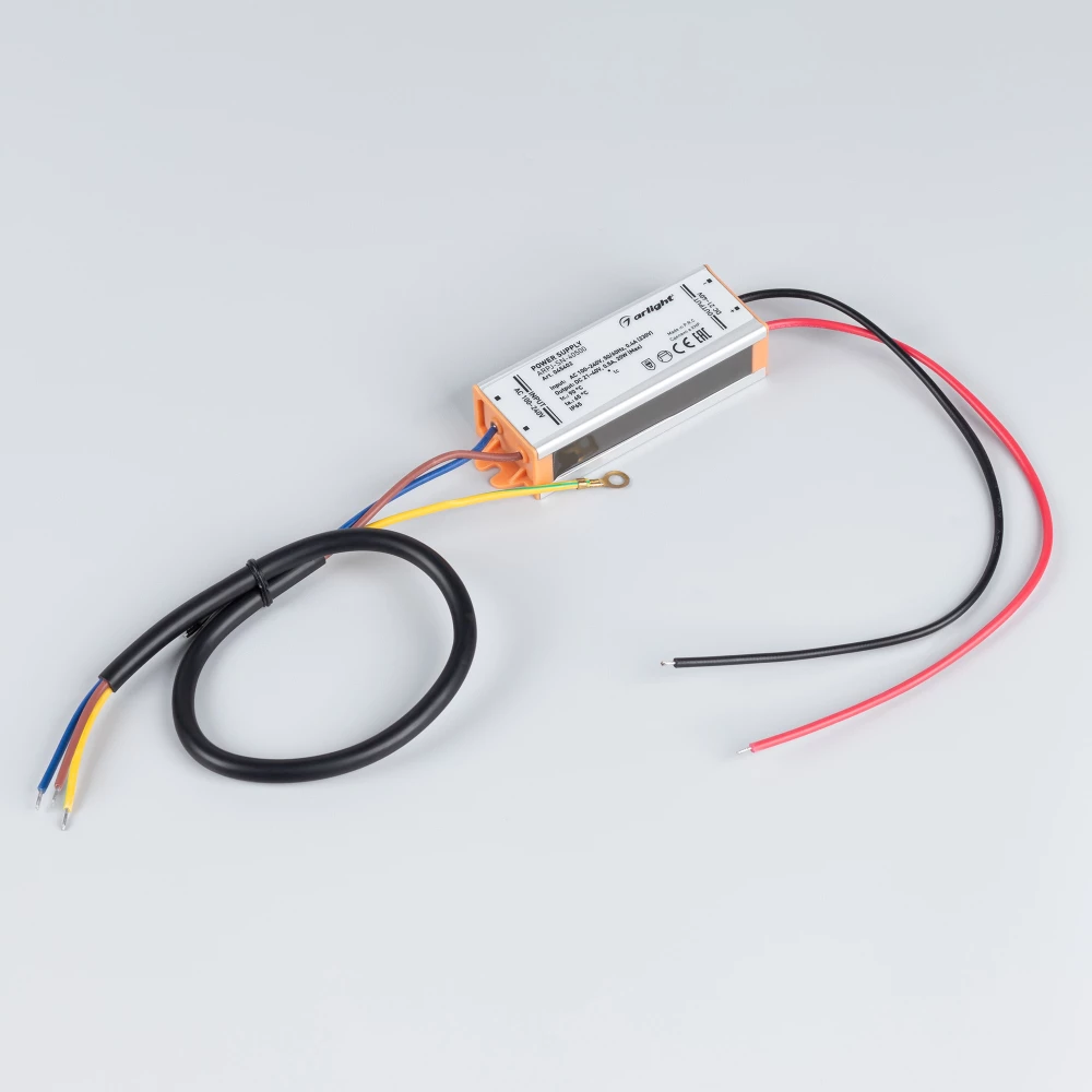 Блок питания ARPJ-SN-40500 (20W, 21-40V, 500mA) (Arlight, IP65 Металл, 3 года) 045402 - Viokon.com