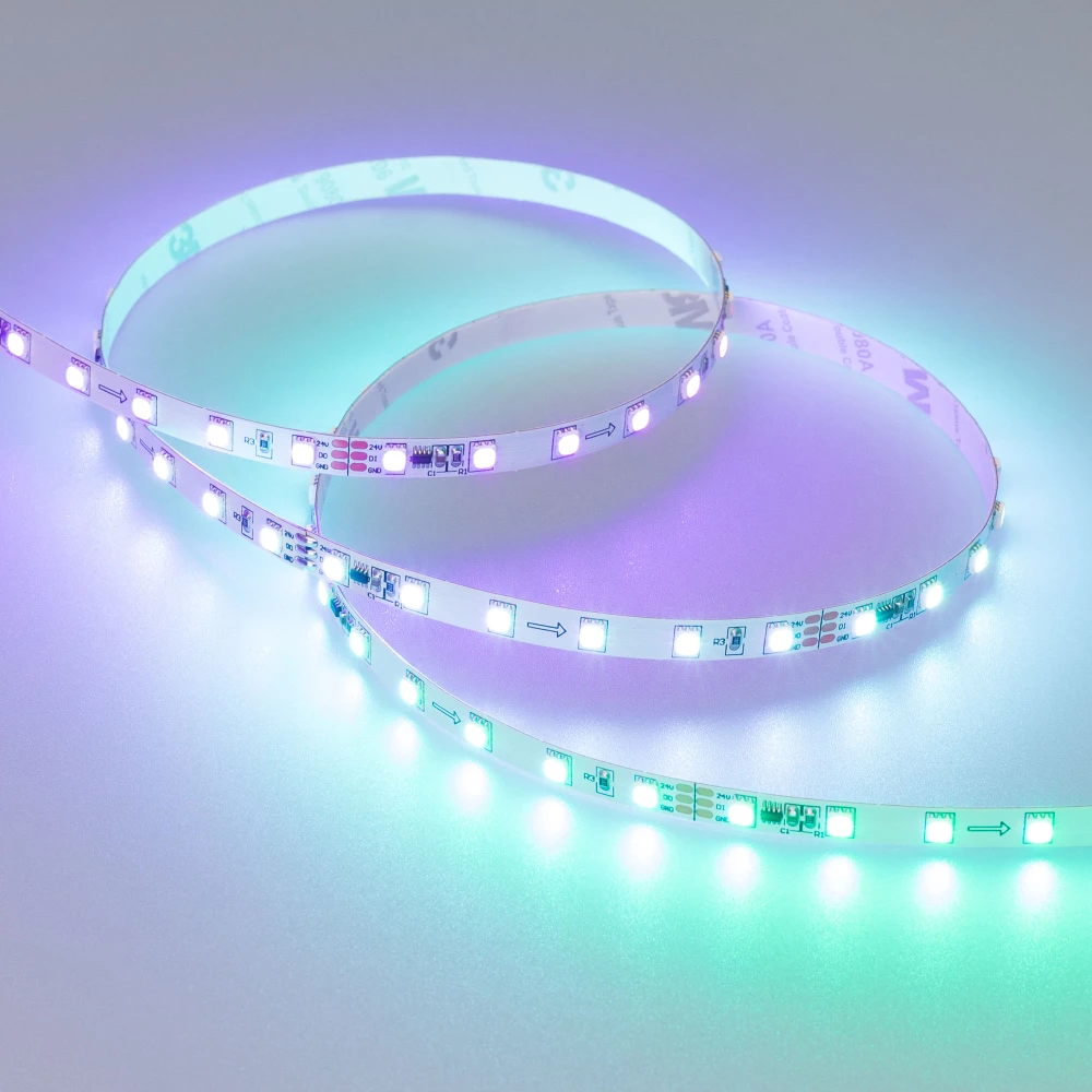 Лента SPI-F72-7mm 24V RGB-PX6 (14.4 W/m, IP20, 3535, 5m) (Arlight, Открытый, IP20) 030195(2) - Viokon.com