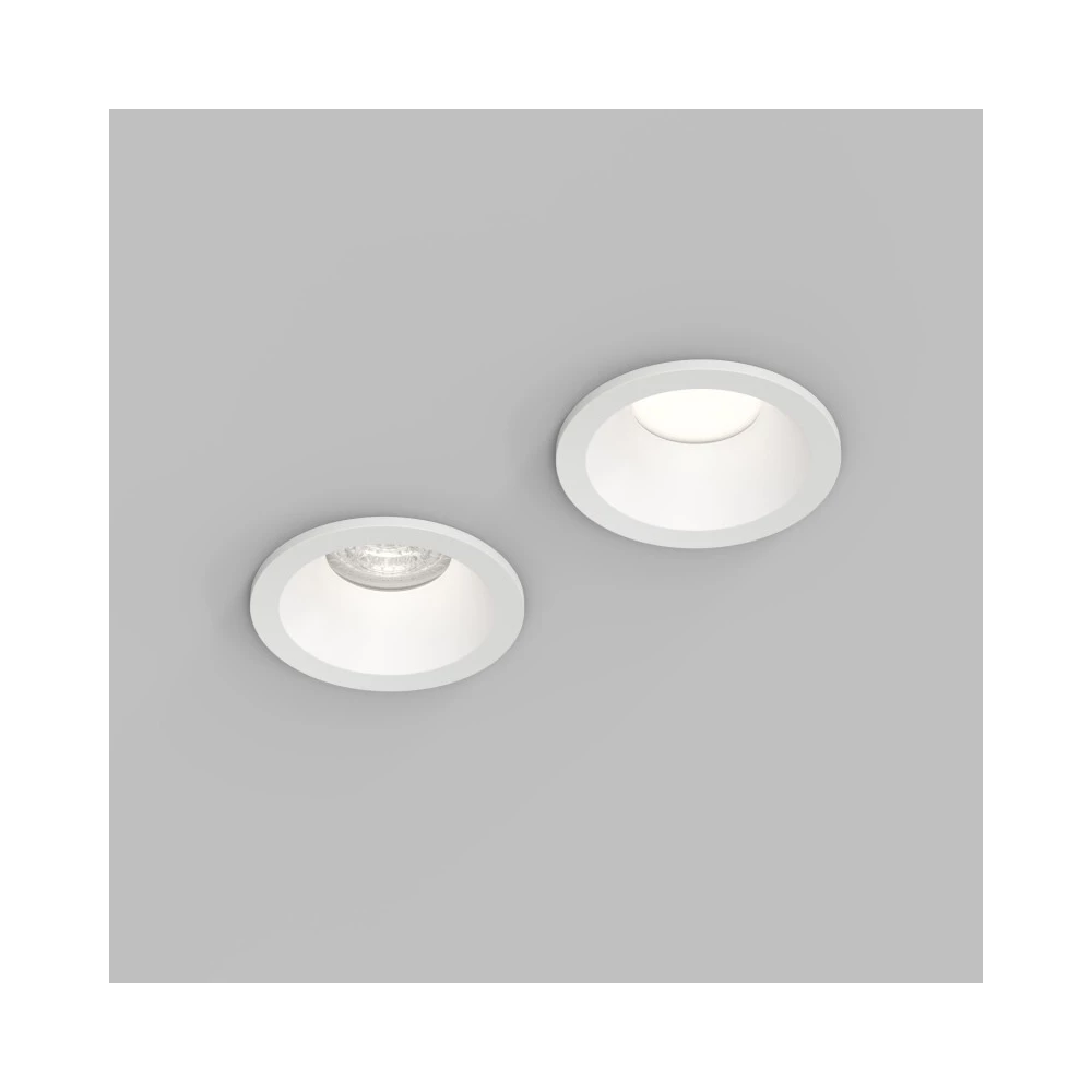 Встраиваемый влагозащищнный светильник COVE IP44 до 15 Вт LED GU10 алюминий белый - Viokon.com